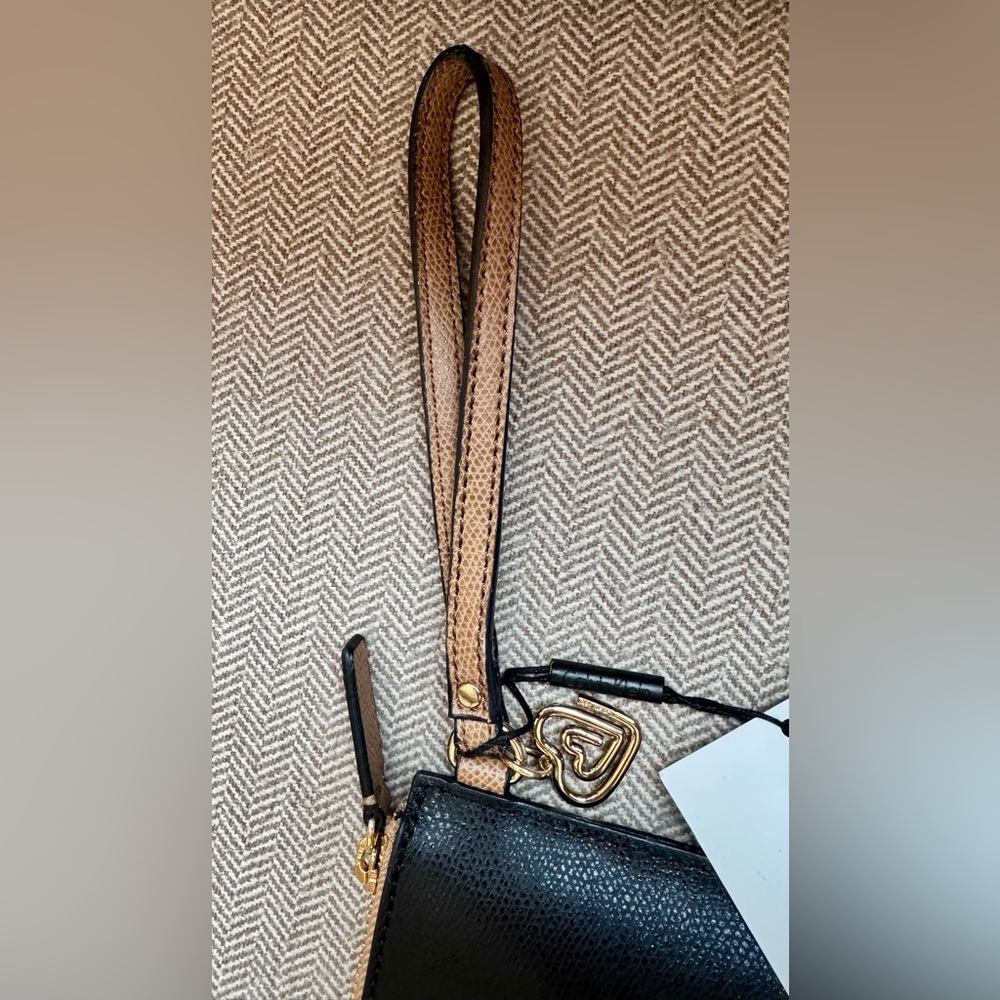 Calvin Klein Black Saffiano Leather Wristlet - NWTs - Picture 8 of 14